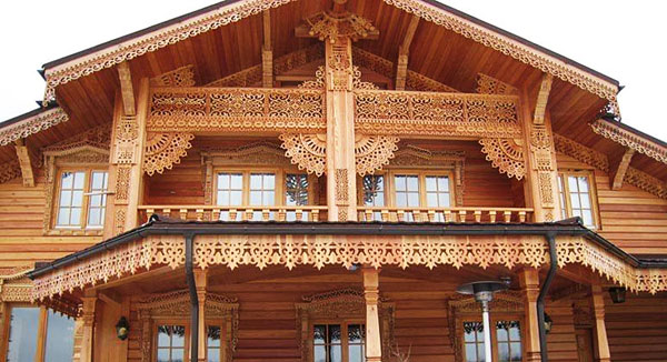 ringing cedars. wood architecture