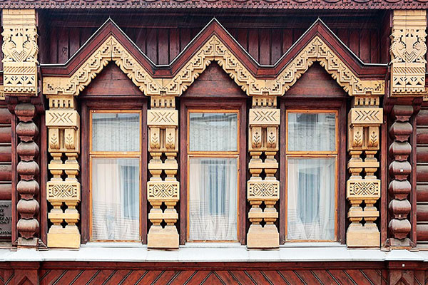 ringing cedars. wood architecture