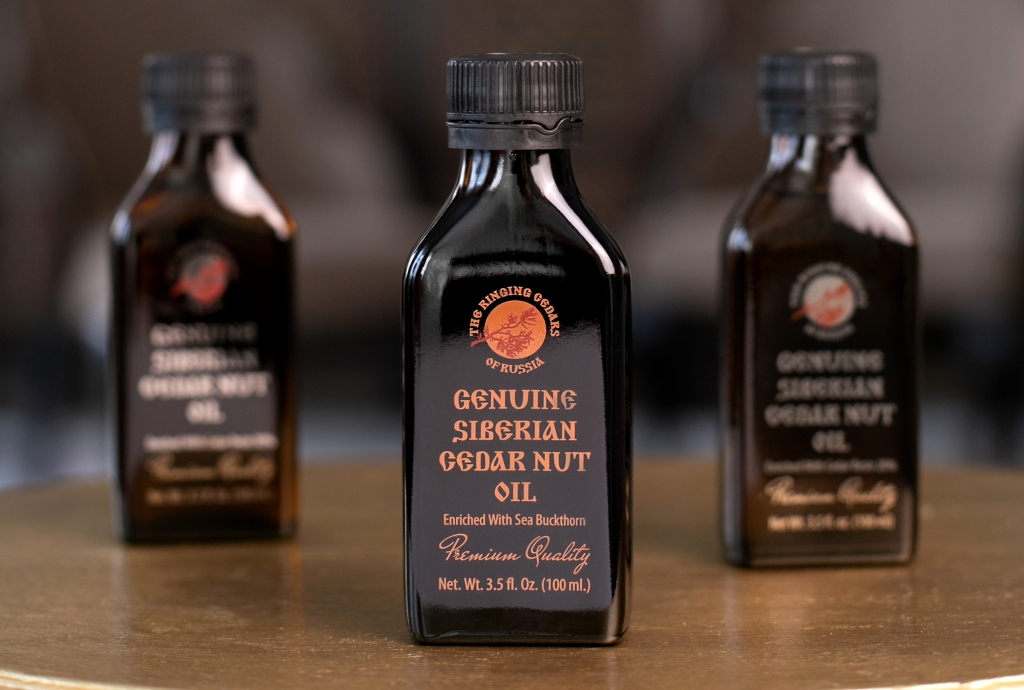 An Autumn 'glow-up' from the inside out: cedar nut oil enriched with sea buckthorn to combat a dull complexion