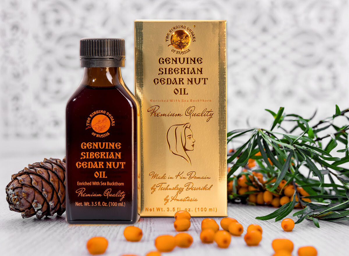 Cedar nut oil enriched with sea buckthorn promotes healthy digestion