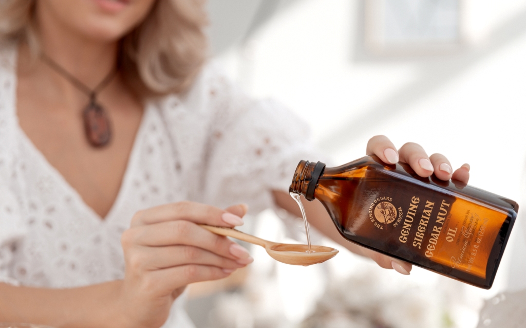 Cedar nut oil for keratinization problems