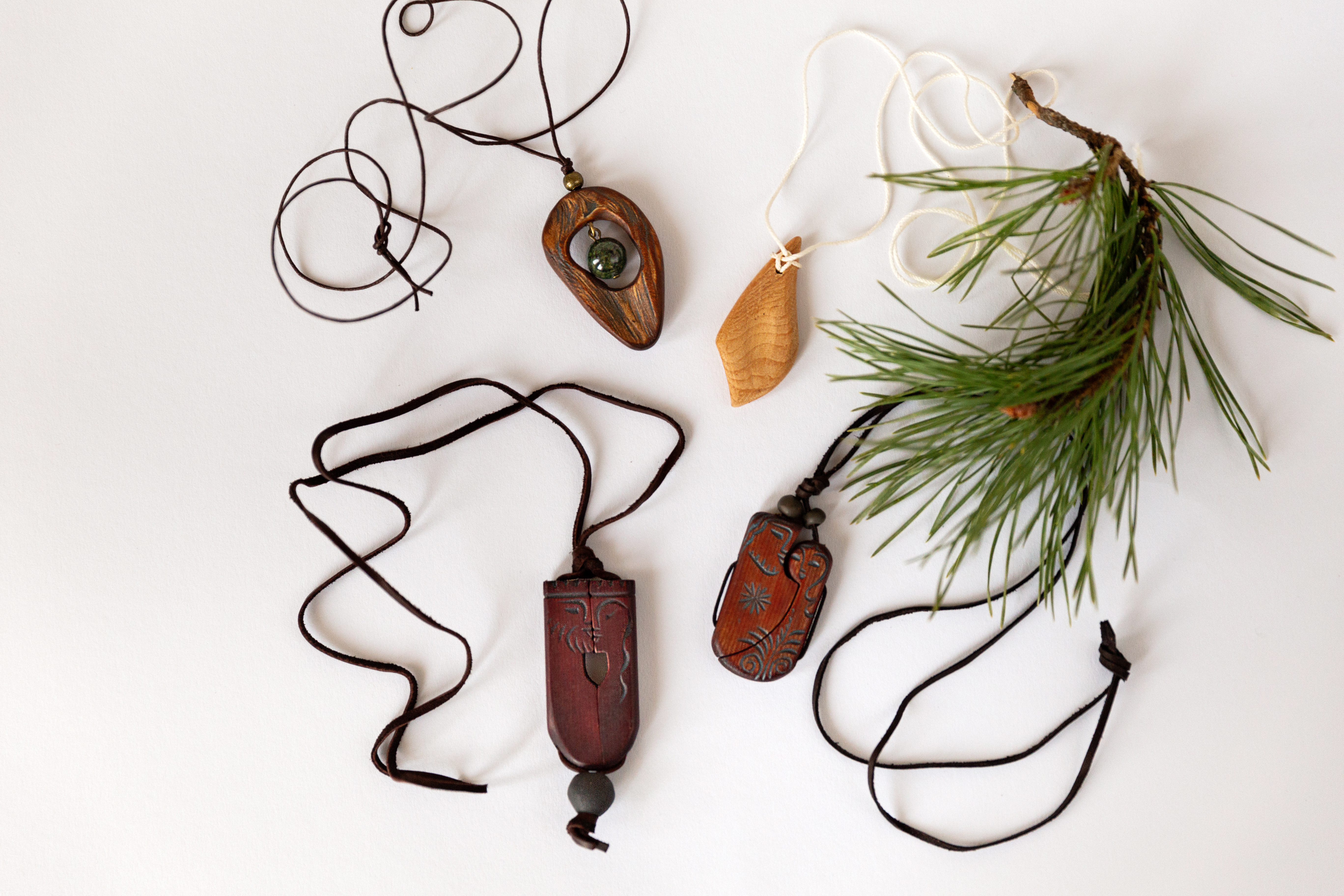 Cedar Pendants Amulets: symbols of love and wisdom