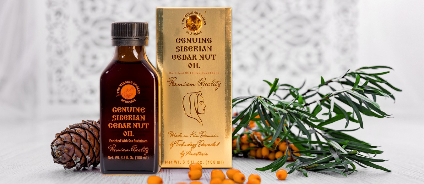 Eco-detox with cedar nut oil enriched with sea buckthorn