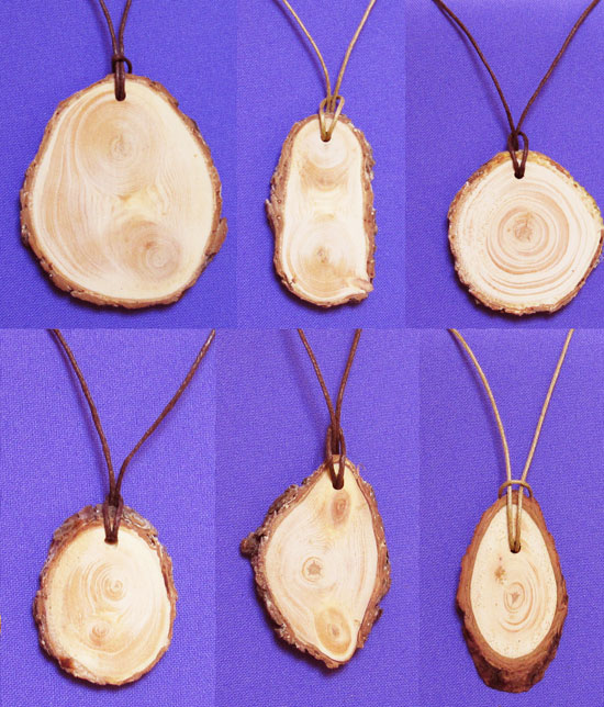 Heart Ringing Cedars Siberian Larch Wood Pendant * SALE 
