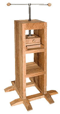 wooden press