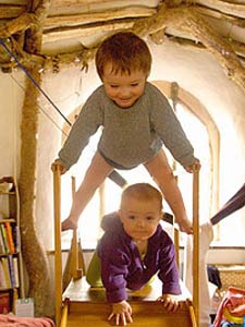 On the slide